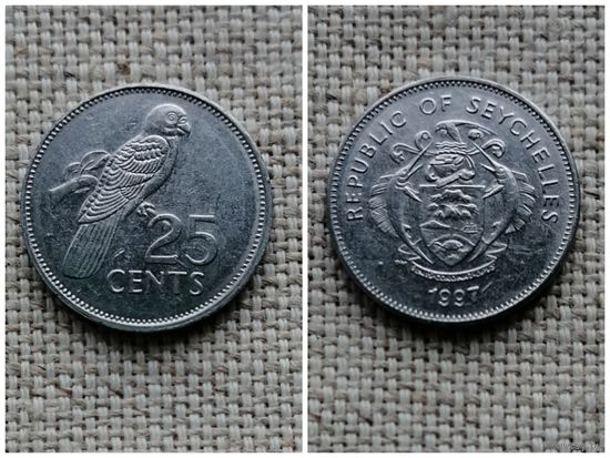 Сейшельские острова/Сейшелы 25 центов 1997/Птица(магнит)