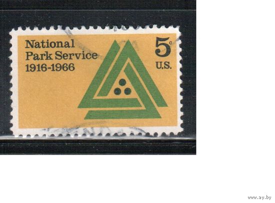 США-1966, (Мих. 905) , гаш. , Нац.парки (одиночка)