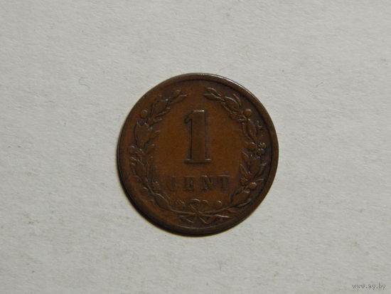 Нидерланды 1 цент 1897г