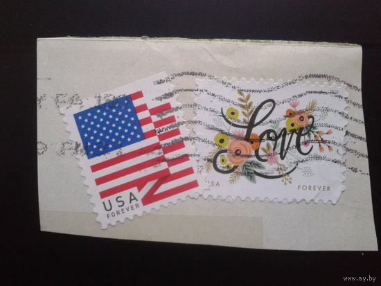 США, 2018, Стандарт, марки с конверта
