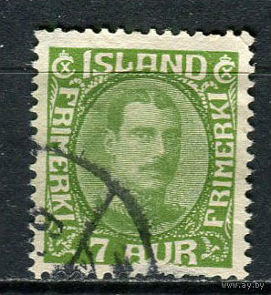 Исландия - 1931/1937 - Король Кристиан 7А - [Mi.160] - 1 марка. Гашеная.  (Лот 21Dg)