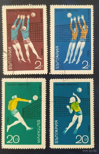 Болгария 1970 волейбол следы от наклеек.