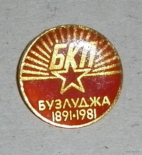 Значок "100 лет первому учредительному конгрессу Болгарсой коммунистической партии"