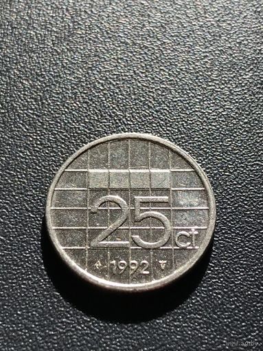 25 центов 1992 Нидерланды
