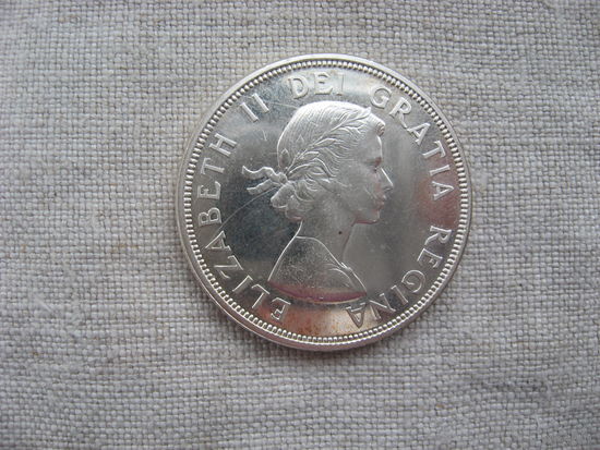 Канада 1 доллар 1964 год 100 лет конференциям в Шарлоттауне и Квебеке  от 1 рубля без МЦ