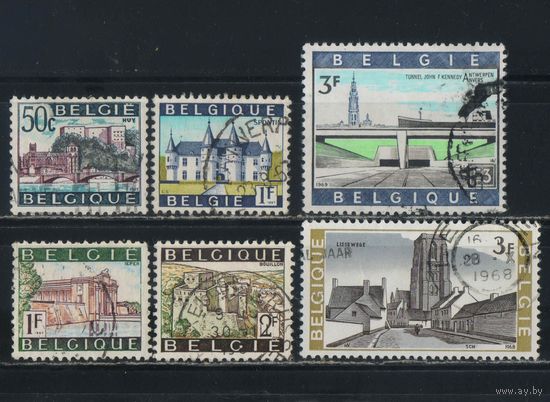 Бельгия Кор 1965-69 Виды Стандарт #1409,1454,1480-1,1524,1570