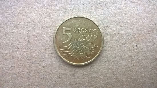 Польша 5 грошей, 2017г. (D-16)