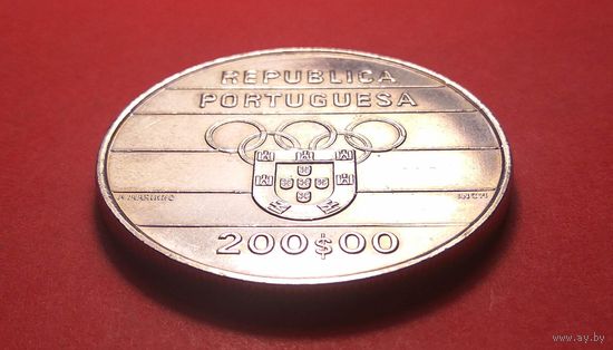 200 эскудо 1992. Португалия. XXV летние Олимпийские Игры, Барселона 1992. Отличная!