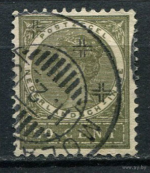 Нидерландская Индия - 1902/1906 - Королева Вильгельмина 20С - [Mi.49] - 1 марка. Гашеная.  (Лот 71EW)-T25P3