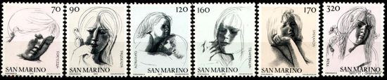 Сан-Марино 1977 Человеческие добродетели. Стандартный выпуск  MNH