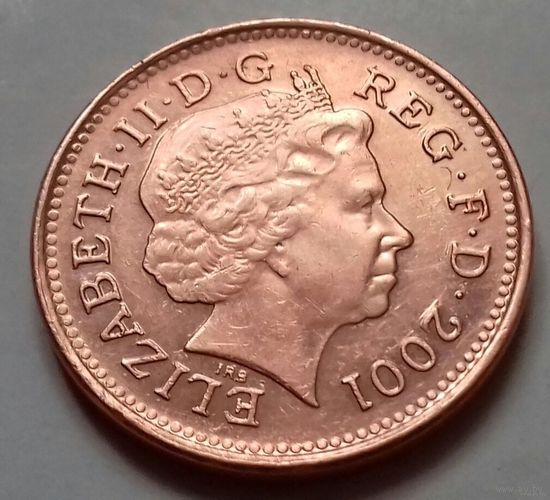 1 пенни, Великобритания 2001 г.