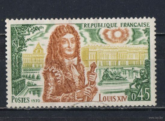 Франция 1970 Вып Знаменитые имена французской истории (V) Людовик IV Версаль #1727**