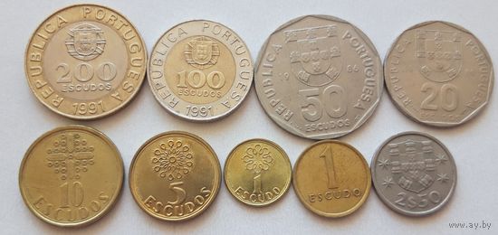 Набор монет Португалия.