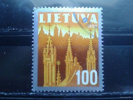 Литва 1991 Костел св. Анны, концевая Михель-1,5 евро гаш