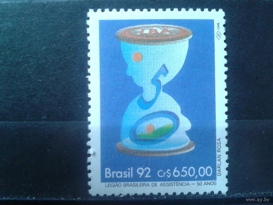 Бразилия 1992 Песочные часы, символика**