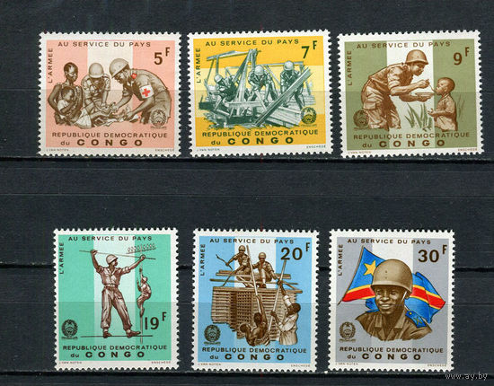 Конго (Заир) - 1965 - Армия - [Mi. 246-251] - полная серия - 6 марок. MNH.  (Лот 151BU)