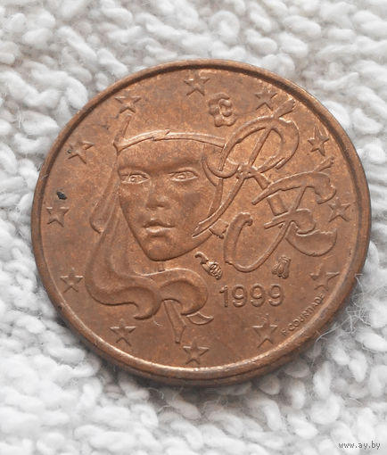 1 евроцент 1999 Франция #04