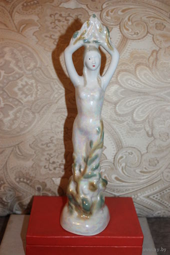 Фарфоровая статуэтка "Тополь", "Девушка весна"(лесная мавка),  ЗХК Полонное, высота 30 см.
