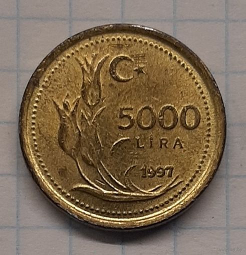Турция 5000 лир 1997г. km1029.1