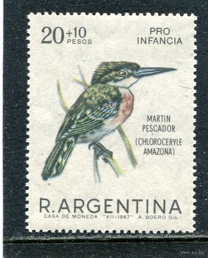 Аргентина. Амазонский зеленый зимородок