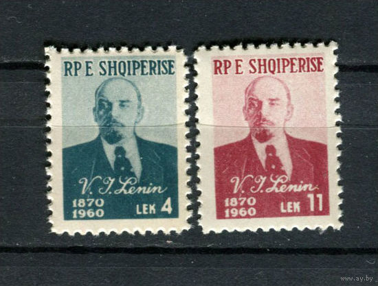 Албания - 1960 - Ленин - [Mi. 597-598] - полная серия - 2 марки. MNH.  (Лот 152AW)