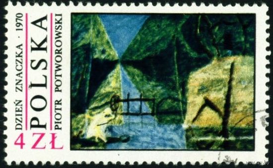 День почтовой марки. Современная живопись Польша 1970 год 1 марка