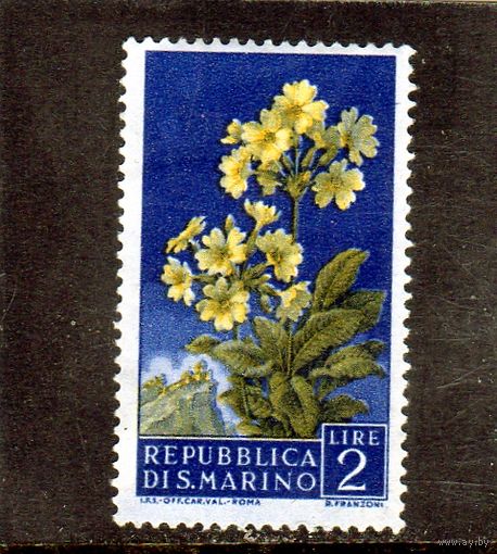 Сан-Марино.Ми-568. Цветы. 1957.