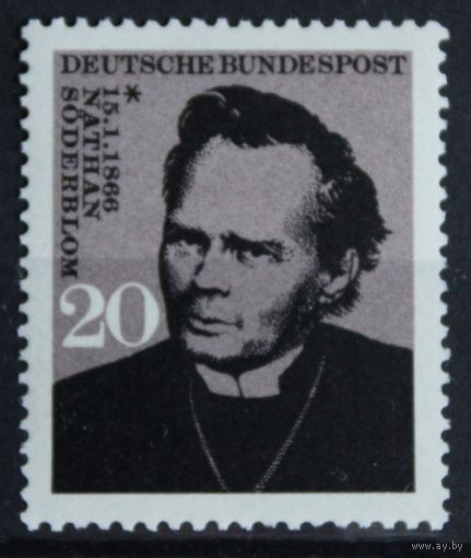 100 лет со дня рождения Натана Сёдерблома, Германия, 1966 год, 1 марка
