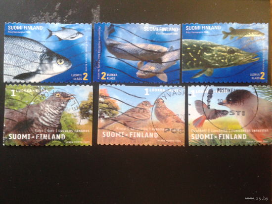 Финляндия 2003 птицы и рыбы полная серия