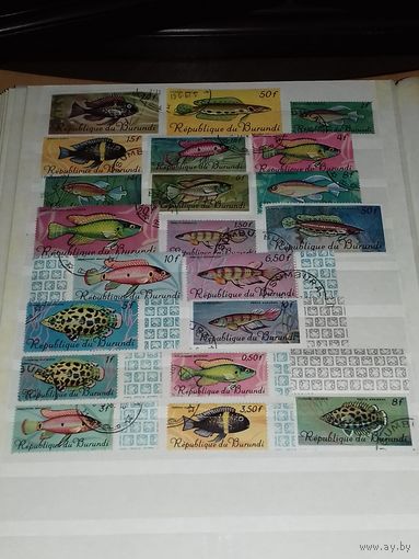 Бурунди 1967 Фауна. Рыбы. 21 марка