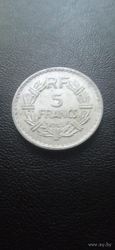Франция 5 франков 1945 г.