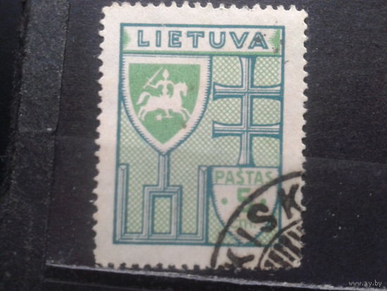 Литва, 1934, Стандарт, герб 5ст