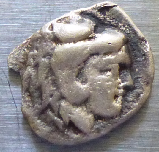 Греция Монета царя Фракии  LYSIMACHOS (297-281г.доН.Э.) серебряная Hemidrachm
