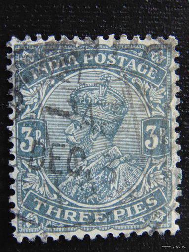 Британская Индия 1926 г. Король Георг V .