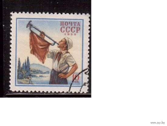 СССР-1958, (Заг.2066), гаш.(с клеем), День защиты детей