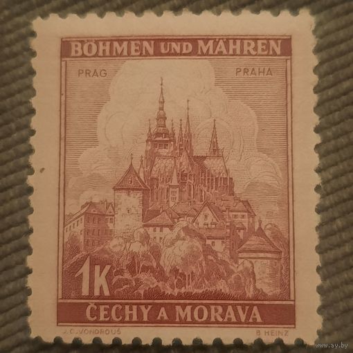 Германия. Третий рейх. Богемия и Моравия 1940. Прага