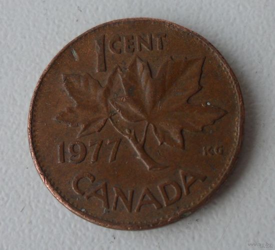 1 цент Канада 1977 г.в.