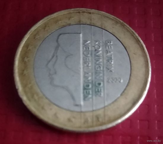 Нидерланды 1 евро 2000 г.#20219