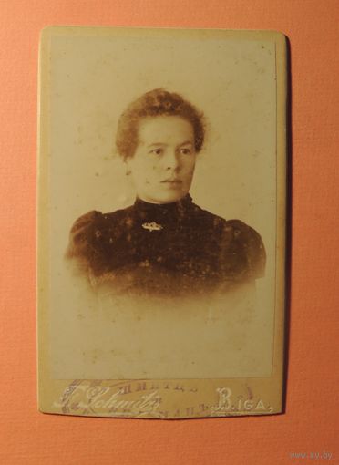 Фото визит-портрет "Дама", Рига, до 1917 г.