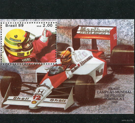 Бразилия. Формула 1 - чемпионат мира Рио де Жанейро 1988, блок