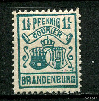 Германия - Бранденбург - Местные марки - 1896 - Герб 1 1/2Pf - [Mi.1] - 1 марка. MNH.  (Лот 83CK)