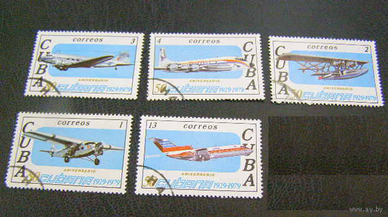 Куба, 1979 г. Самолеты, авиация,