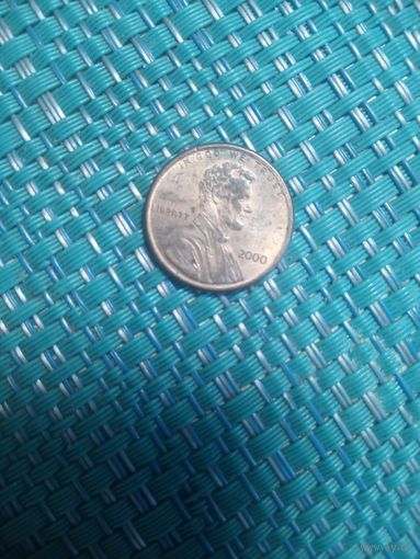 1 цент 2000 США