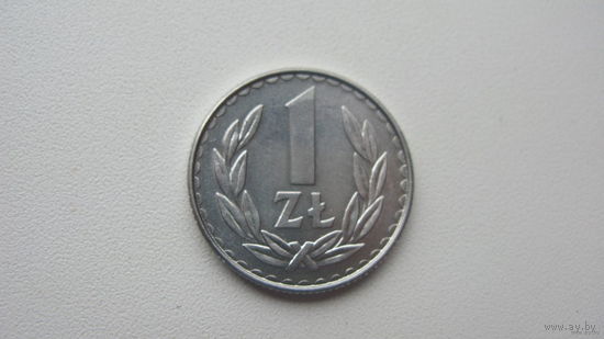 Польша 1 злотый 1988 г. ( состояние отличное )