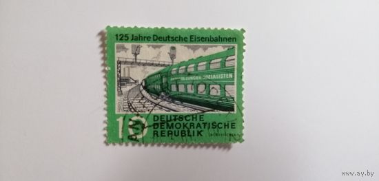 ГДР 1960. 125 лет железной дороге