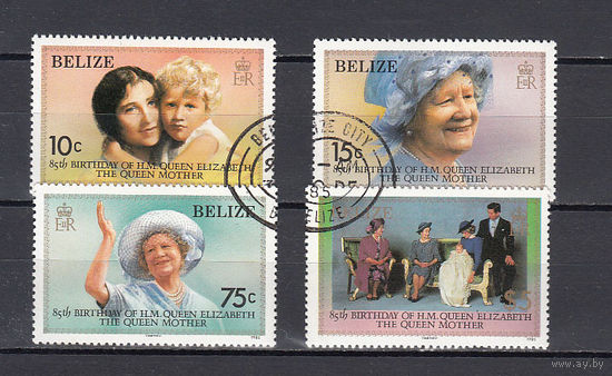 Королевская семья. Белиз. 1985. 4 марки. Michel N 791-794 (5,0 е).