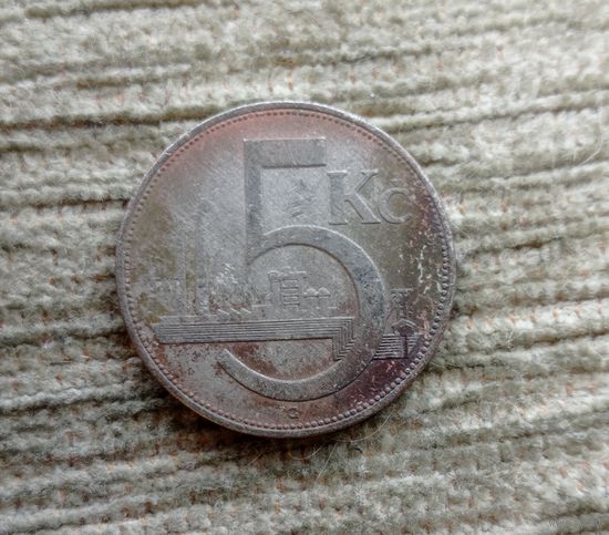 Werty71 Чехословакия 5 крон 1938 Чехия серебро