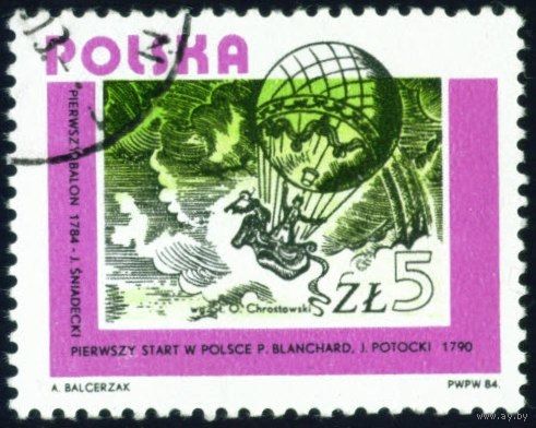 История польской авиации Польша 1984 год 1 марка