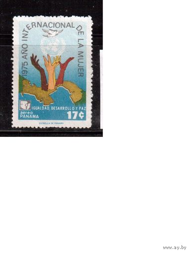 Панама-1975(Мих.1259) ,  гаш. , Год женщин, Карта