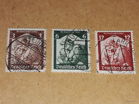 Германия Рейх 1935 Саар. Референдум. 3 марки